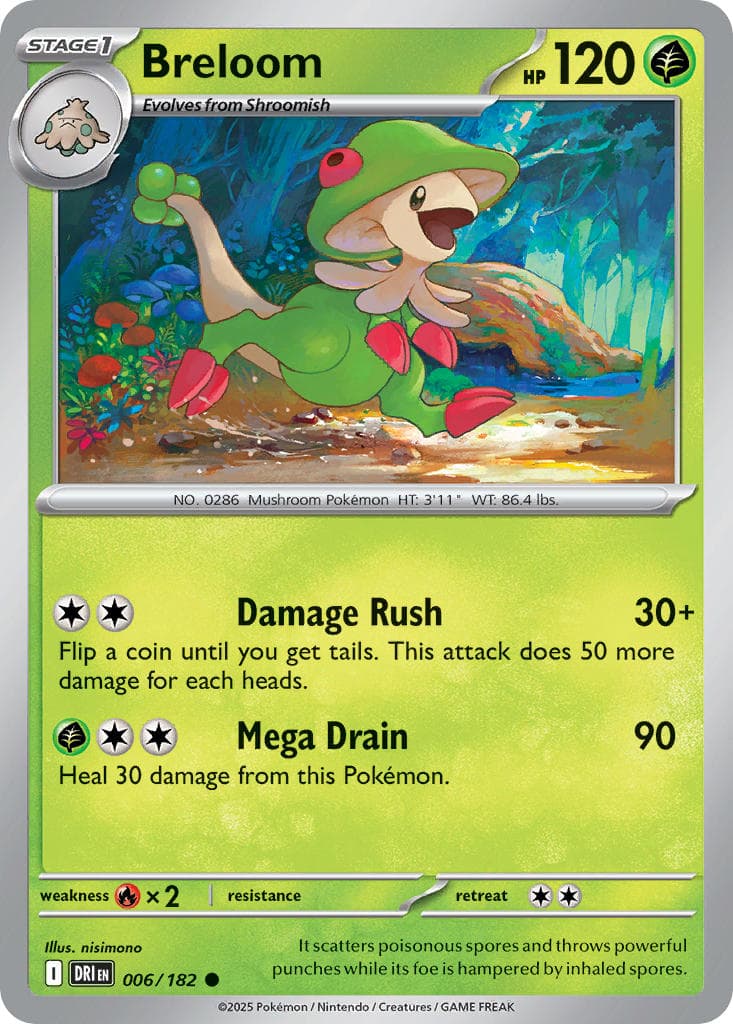 Breloom (DRI #006) Pokemon Card