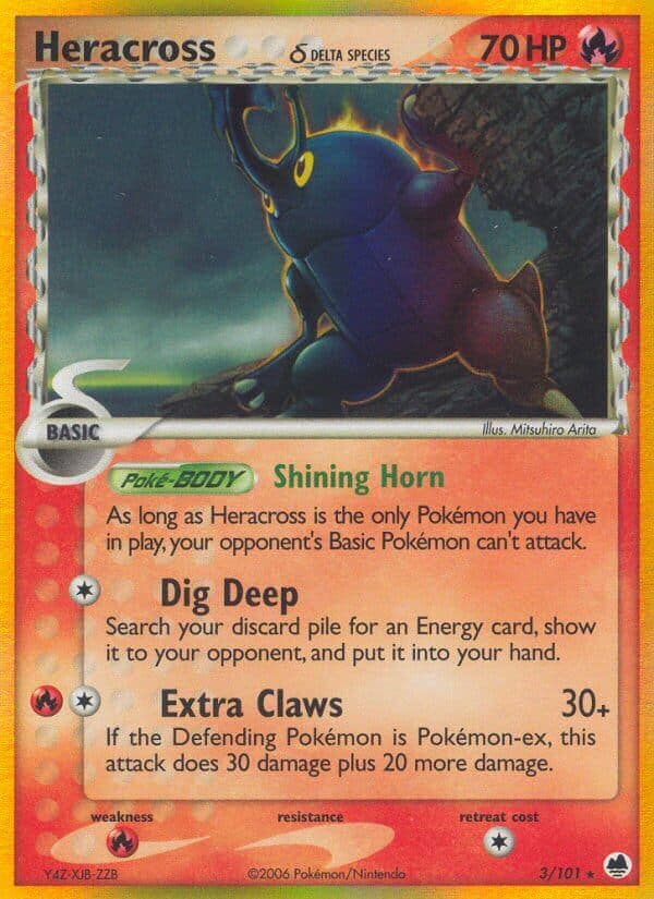 Heracross (DF #003) Pokemon Card