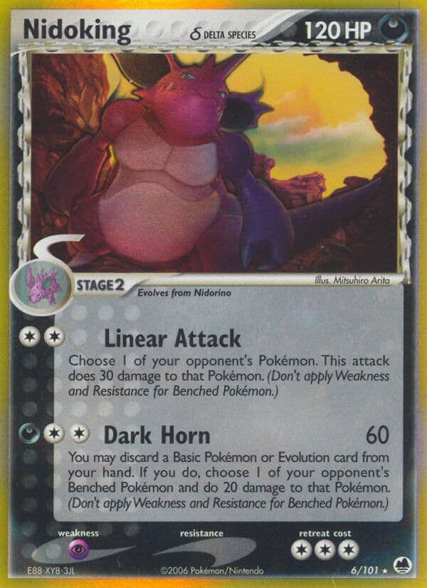 Nidoking (DF #006) Pokemon Card