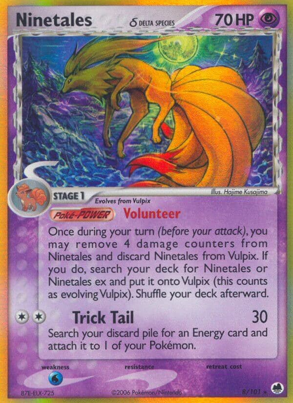 Ninetales (DF #008) Pokemon Card