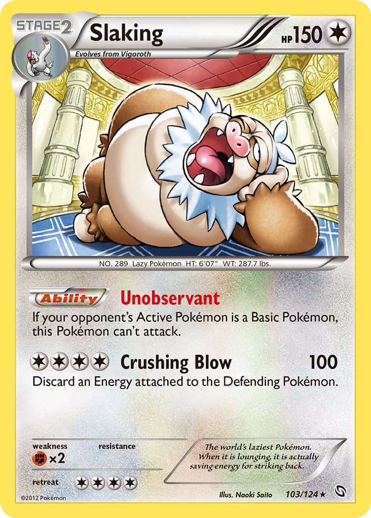 Slaking (DRX #103) Pokemon Card