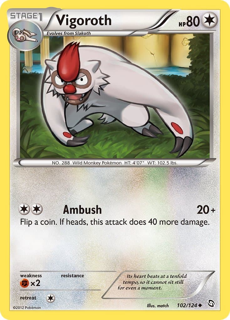 Vigoroth (DRX #102) Pokemon Card