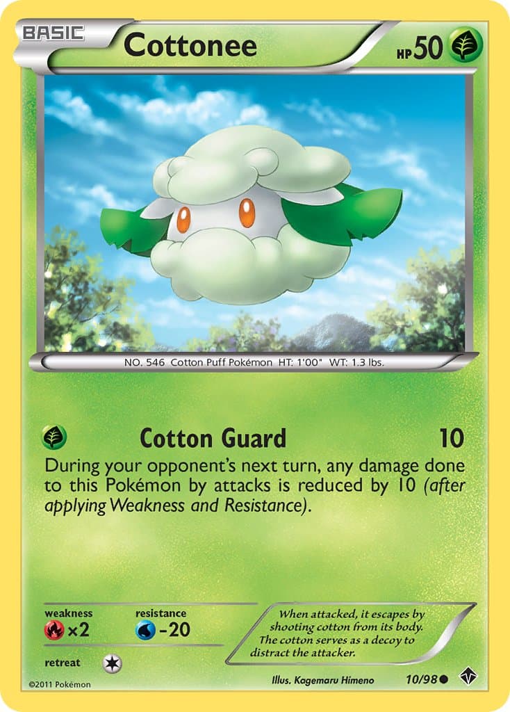 Cottonee (EPO #10) Pokemon Card