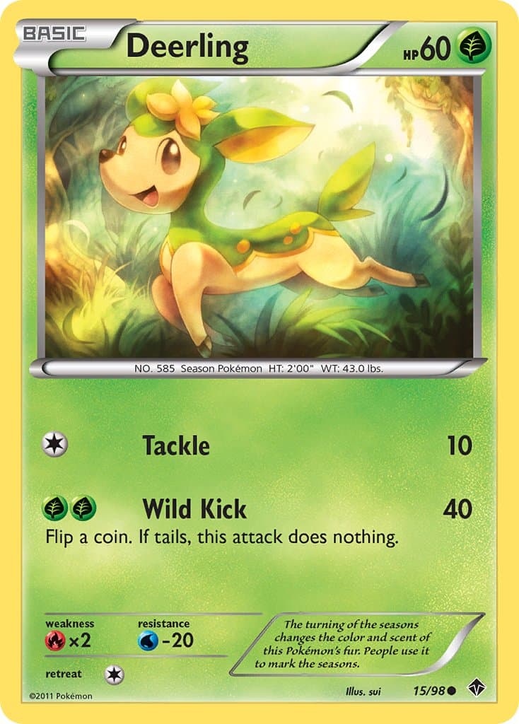 Deerling (EPO #15) Pokemon Card