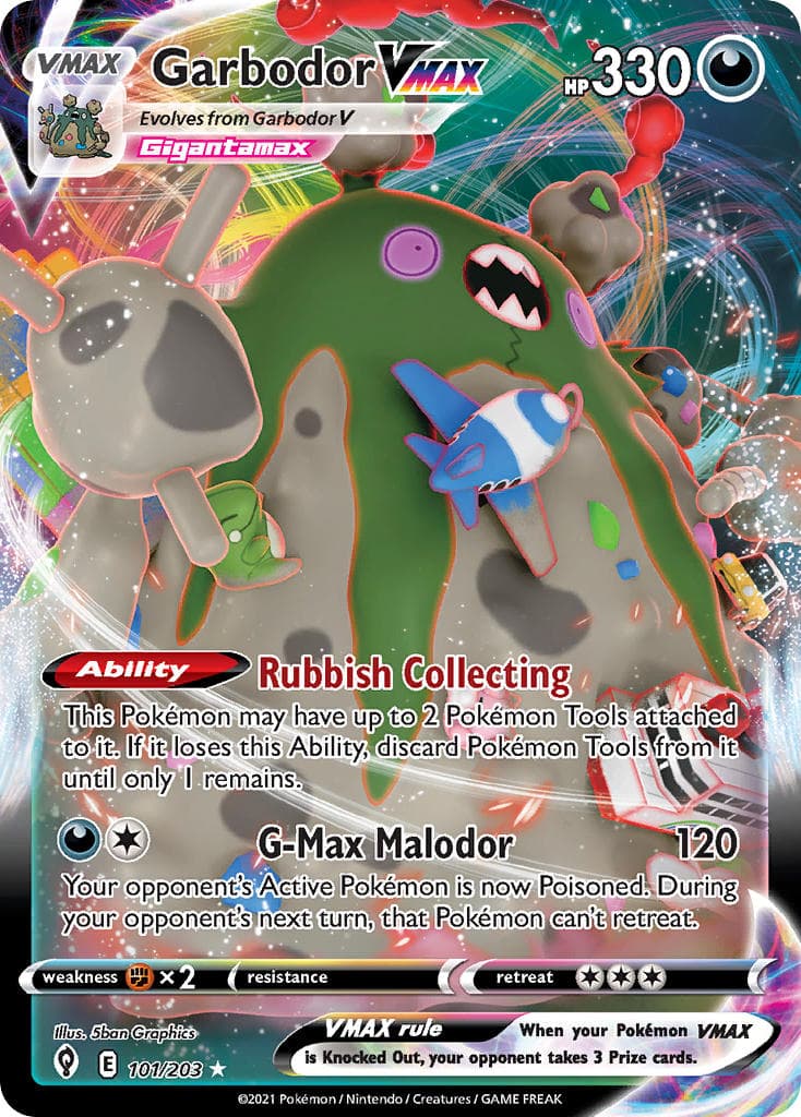 Garbodor VMAX (EVS #101) Pokemon Card