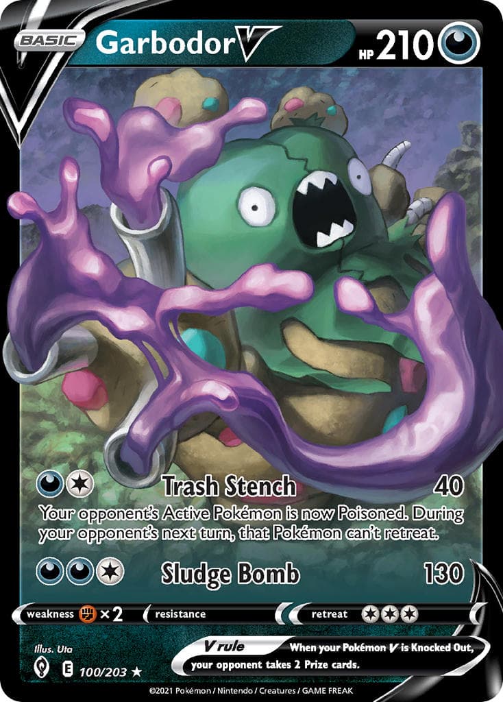 Garbodor V (EVS #100) Pokemon Card