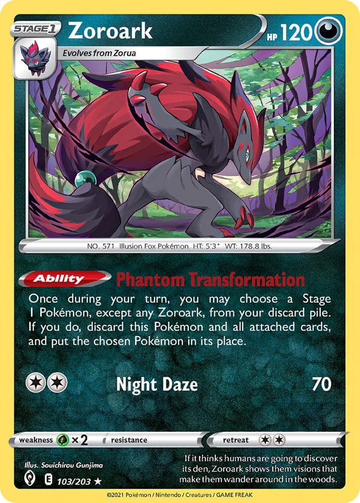 Zoroark (EVS #103) Pokemon Card