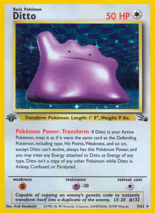 Ditto Pokemon Card