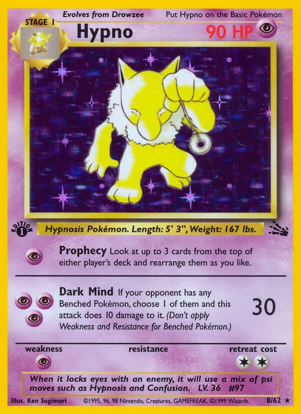 Hypno Pokemon Card