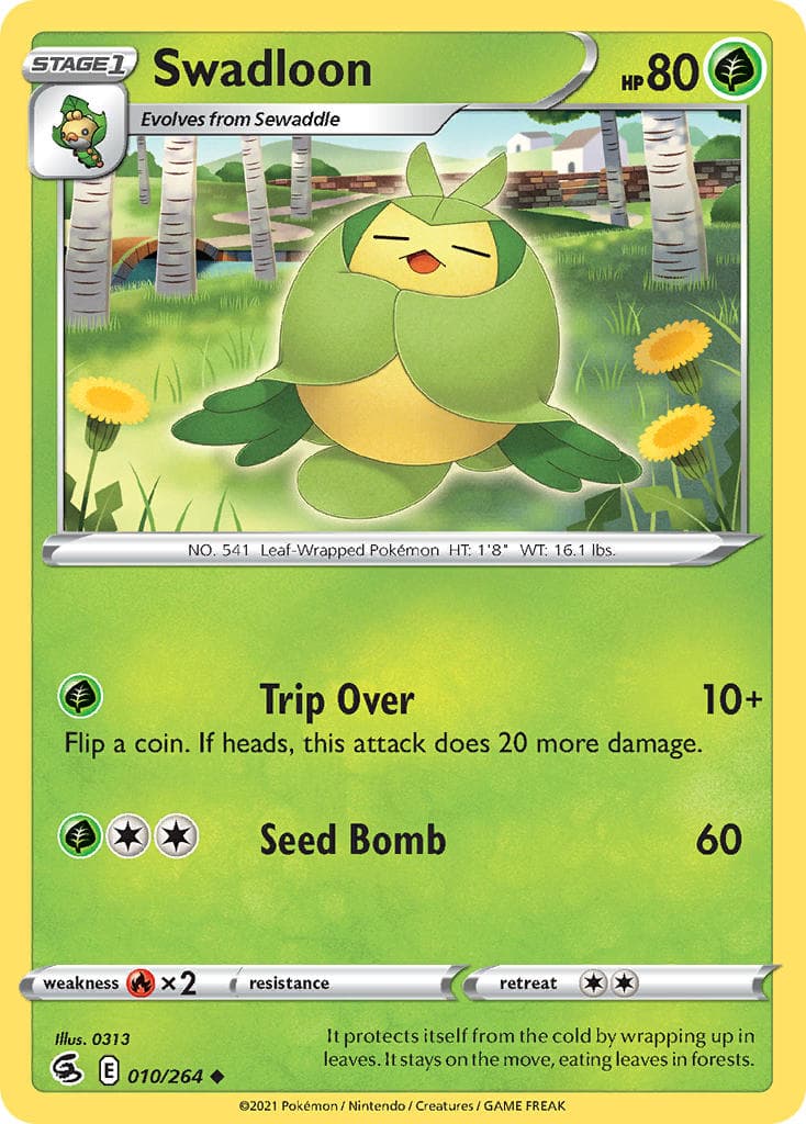 Swadloon (FST #10) Pokemon Card
