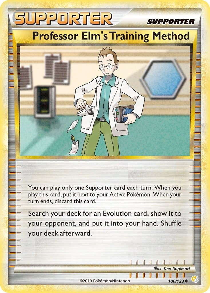 Professor Elm's Training Method (HS #100) Pokemon Card