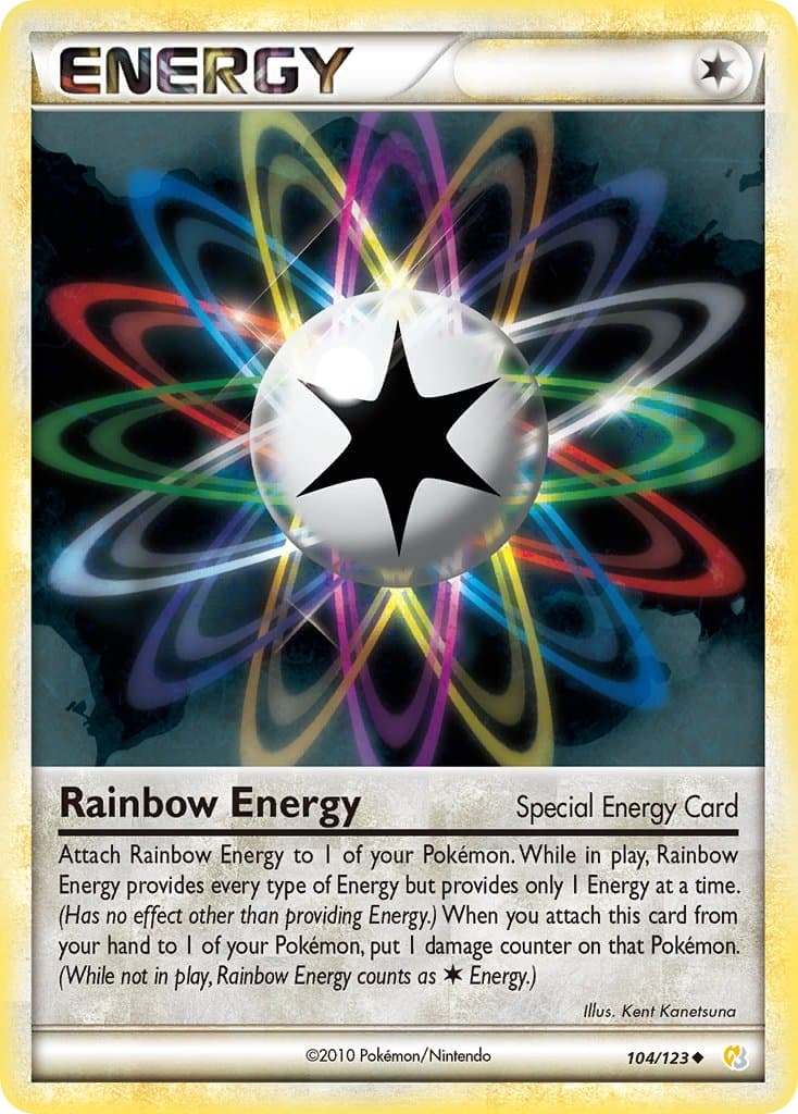 Rainbow Energy (HS #104) Pokemon Card