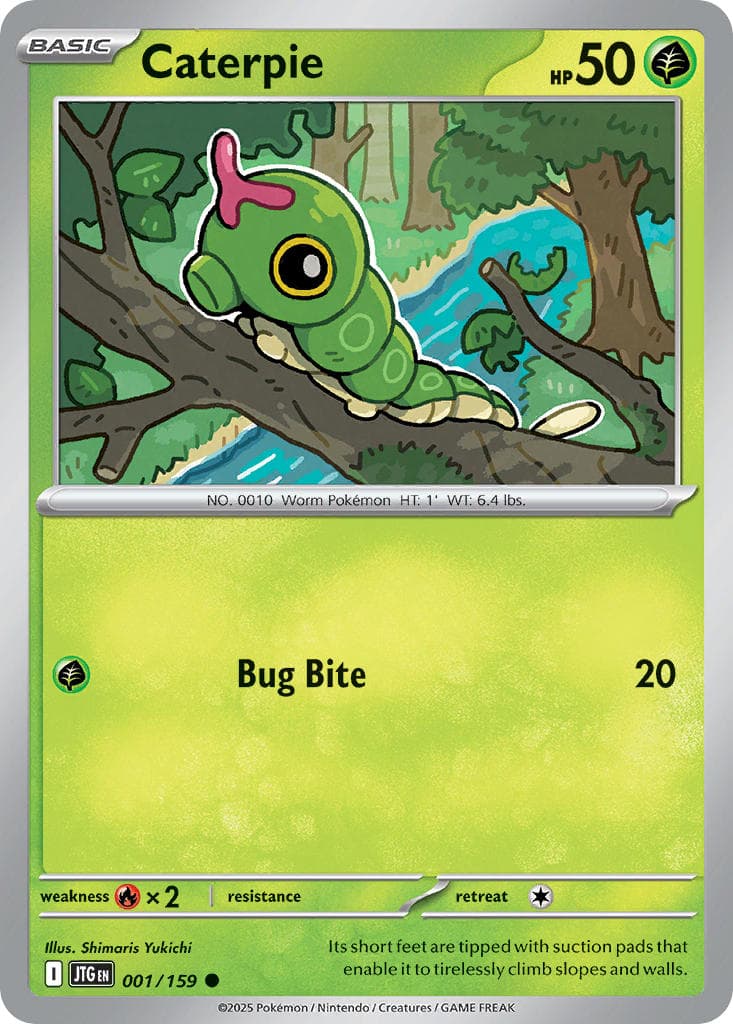 Caterpie (JTG #001) Pokemon Card