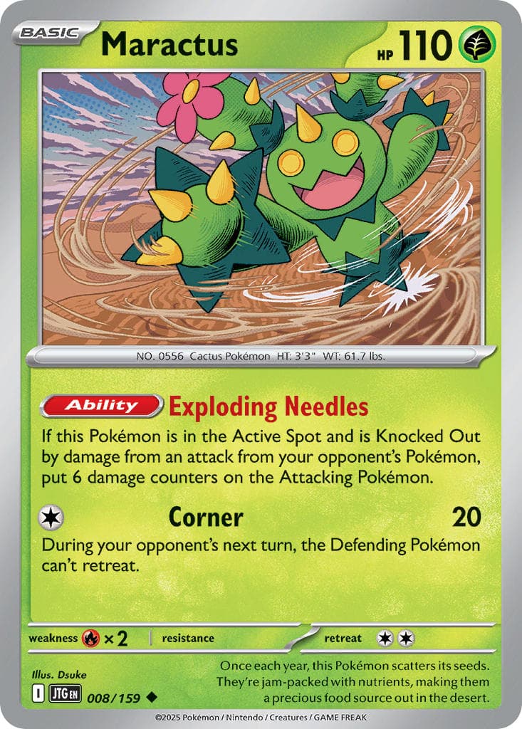 Maractus (JTG #008) Pokemon Card