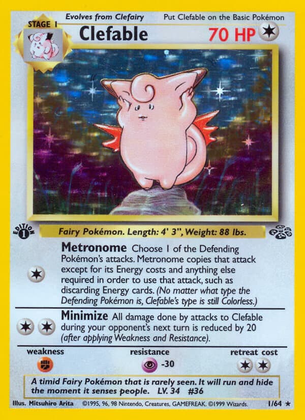 Clefable Pokemon Card