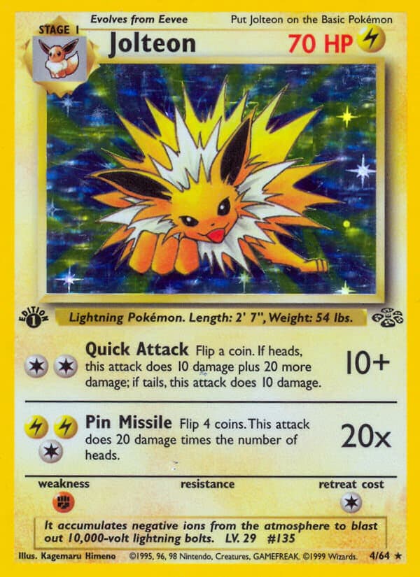 Jolteon Pokemon Card