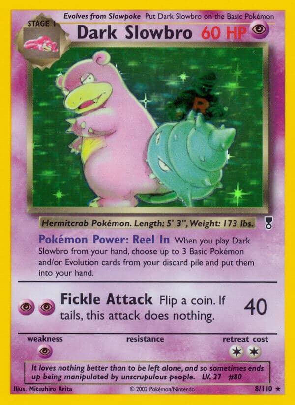 Dark Slowbro Pokemon Card