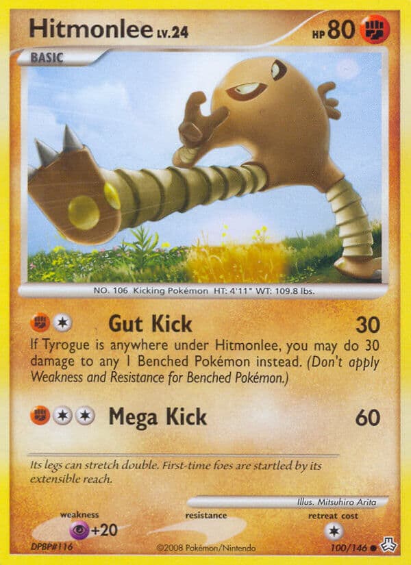 Hitmonlee (LA #100) Pokemon Card