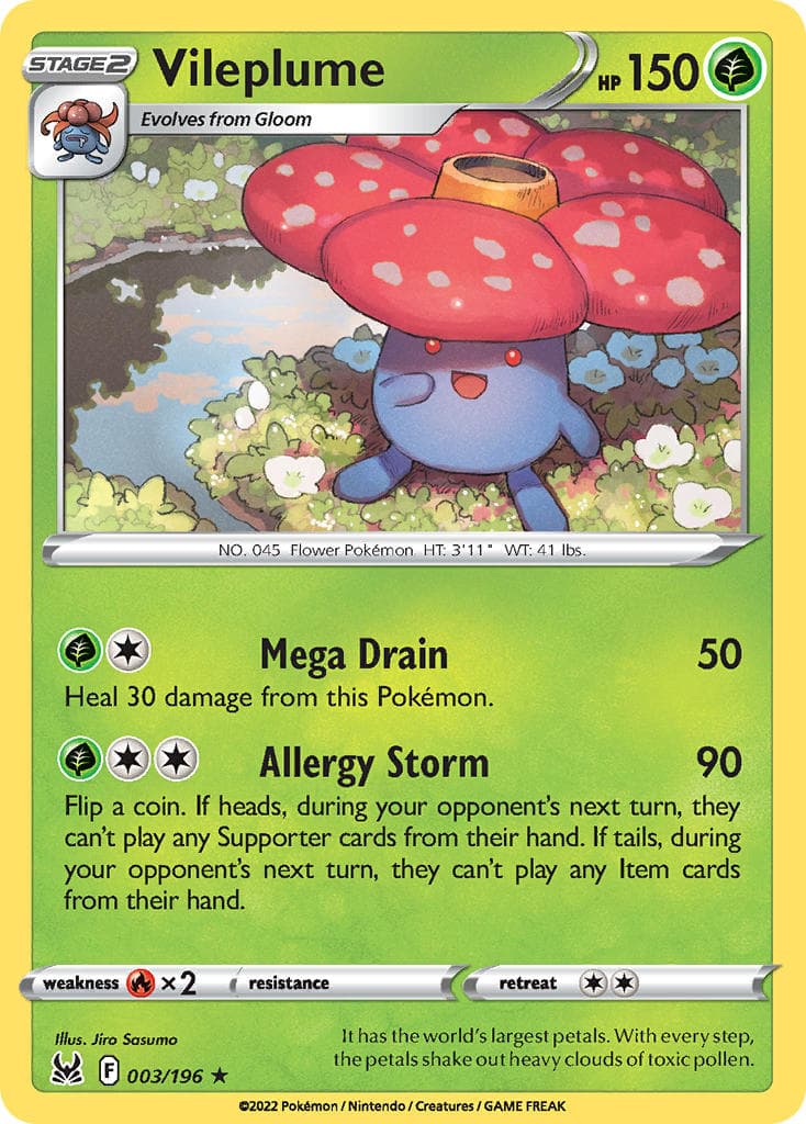 Vileplume (LOR #003) Pokemon Card