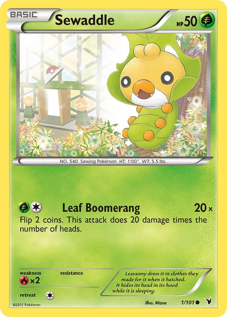 Sewaddle (NVI #1) Pokemon Card