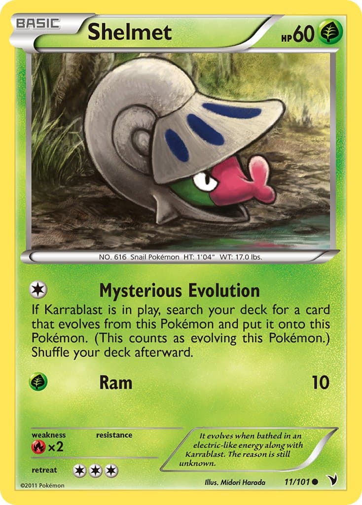 Shelmet (NVI #11) Pokemon Card
