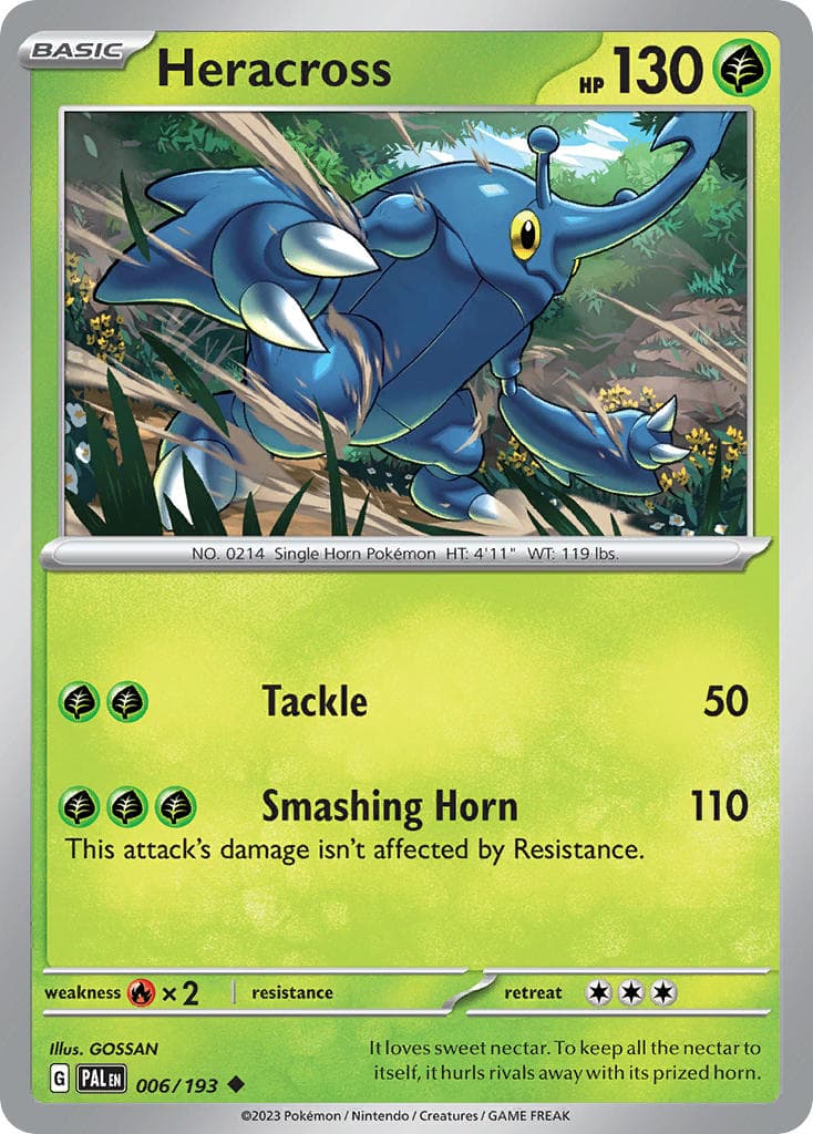 Heracross (PAL #006) Pokemon Card