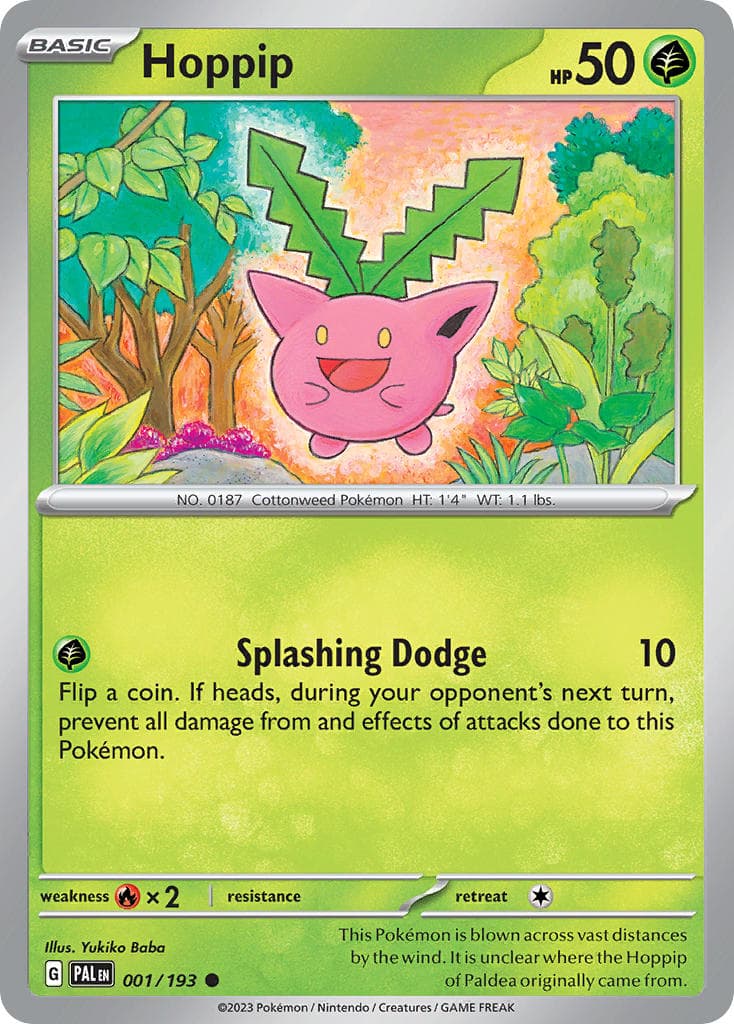 Hoppip (PAL #001) Pokemon Card