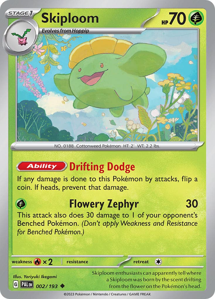 Skiploom (PAL #002) Pokemon Card
