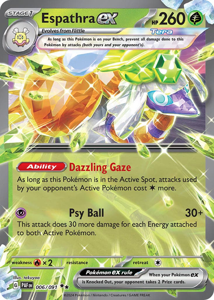 Espathra ex (PAF #006) Pokemon Card