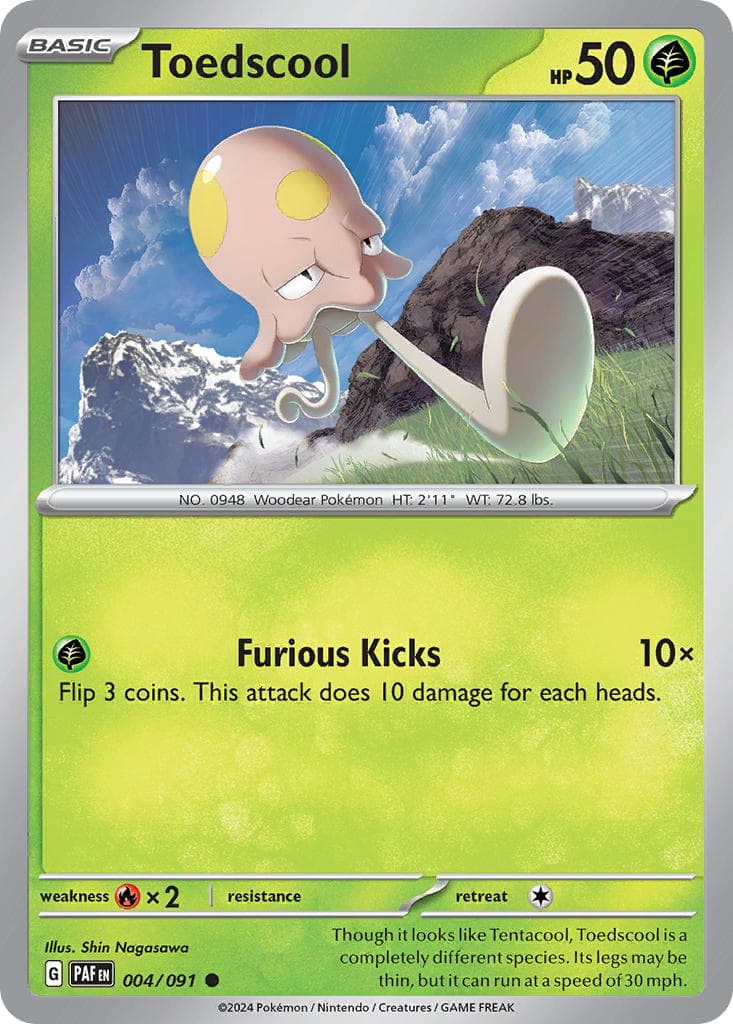 Toedscool (PAF #004) Pokemon Card