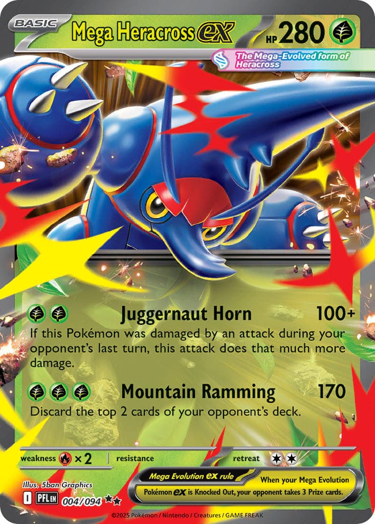 Mega Heracross ex (PFL #004) Pokemon Card