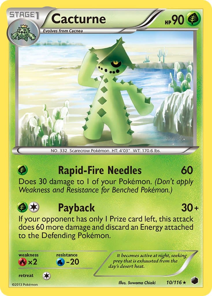 Cacturne (PLF #10) Pokemon Card