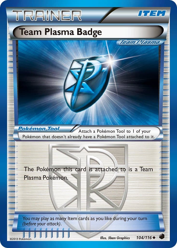 Team Plasma Badge (PLF #104) Pokemon Card