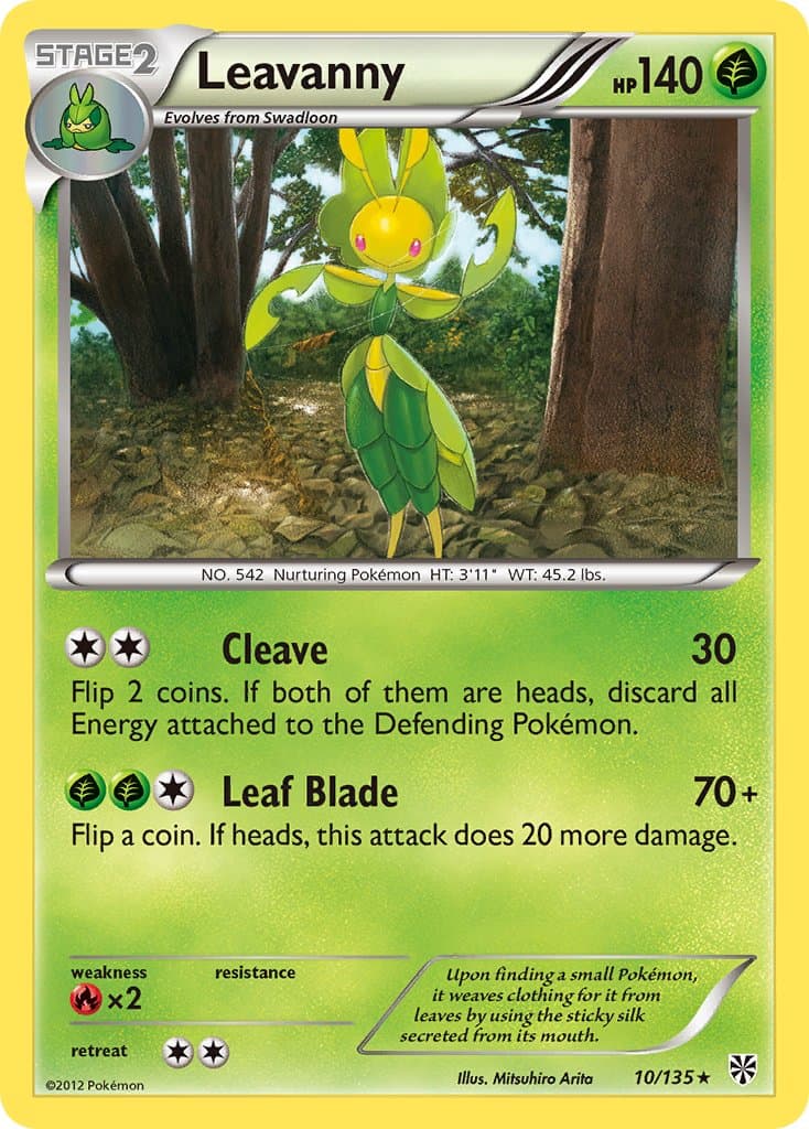 Leavanny (PLS #10) Pokemon Card