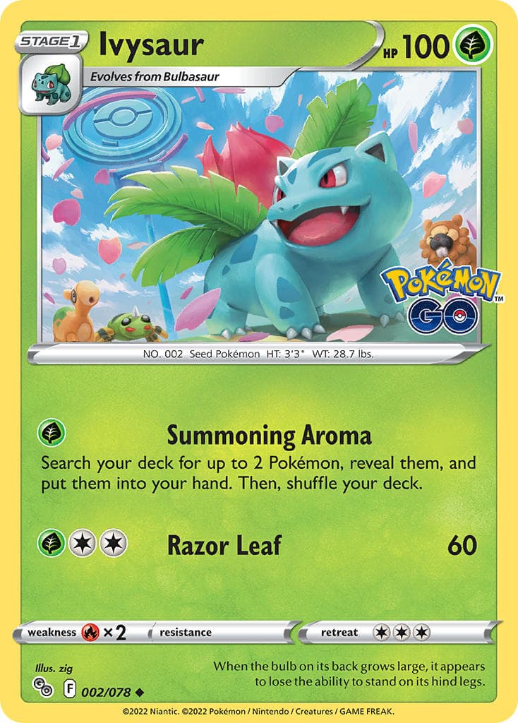 Ivysaur (PGO #002) Pokemon Card