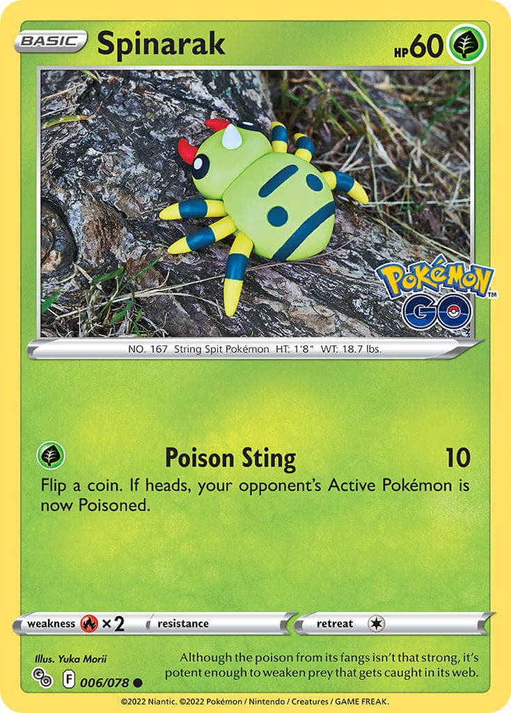 Spinarak (PGO #006) Pokemon Card