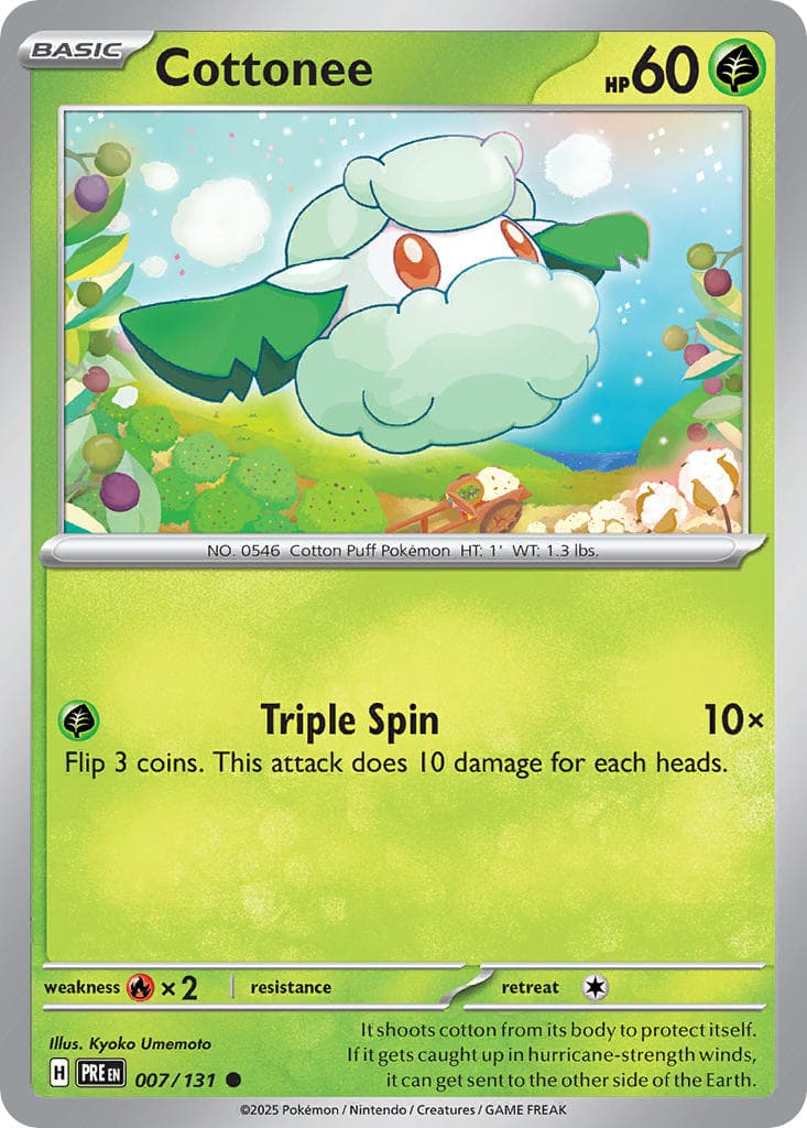 Cottonee (PRE #007) Pokemon Card