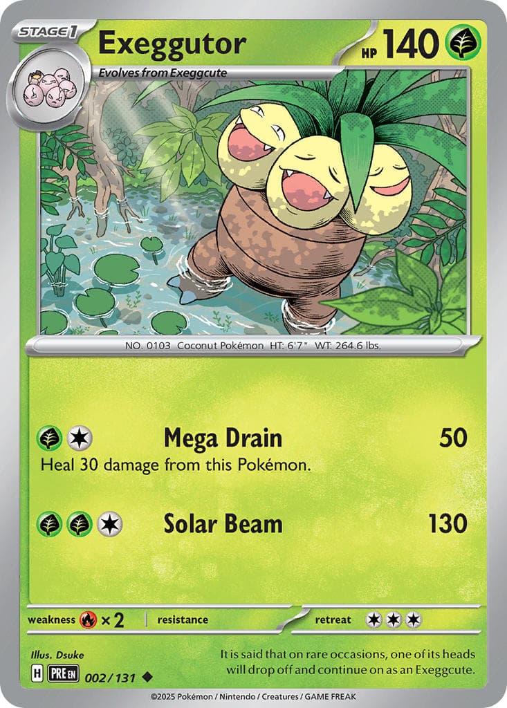 Exeggutor (PRE #002) Pokemon Card