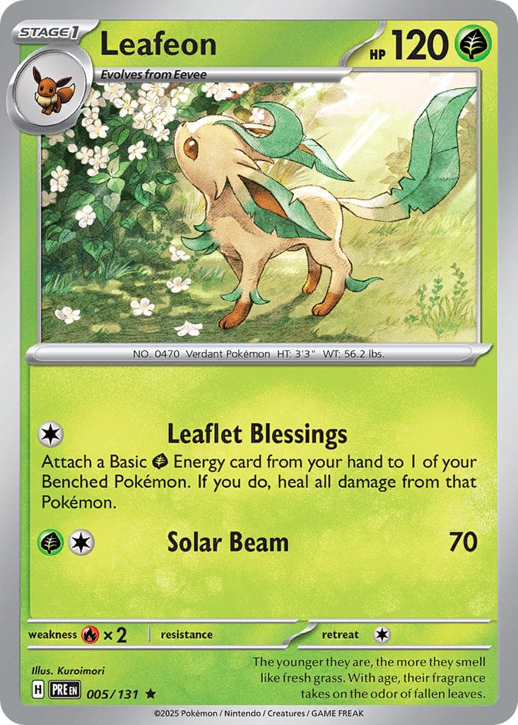 Leafeon (PRE #005) Pokemon Card