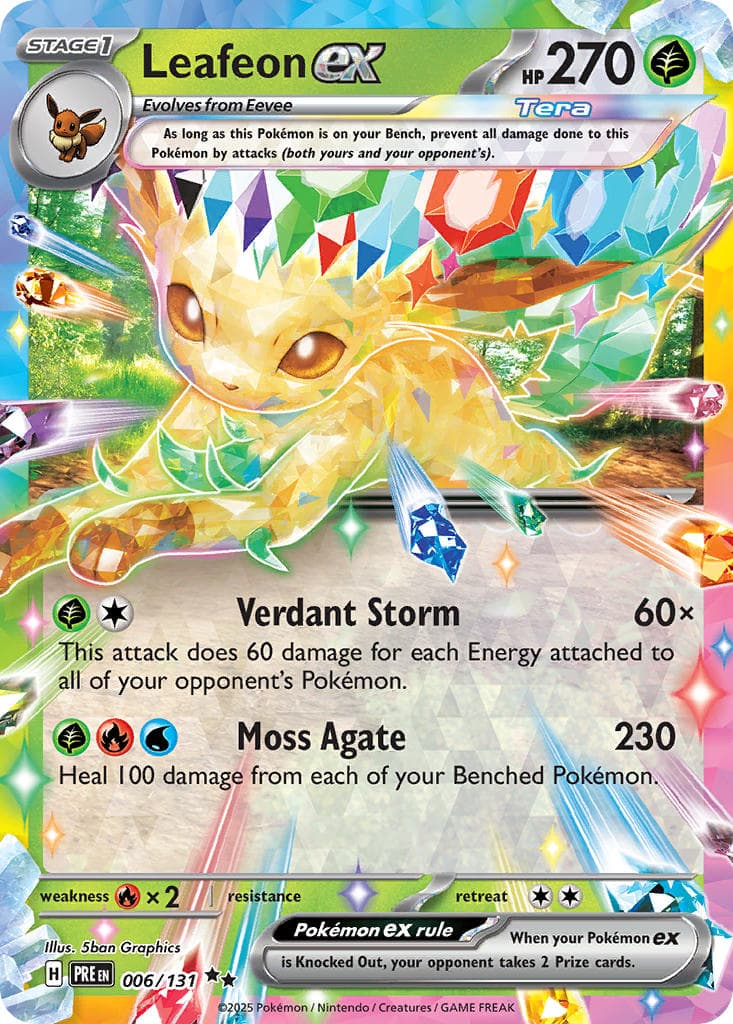 Leafeon ex (PRE #006) Pokemon Card