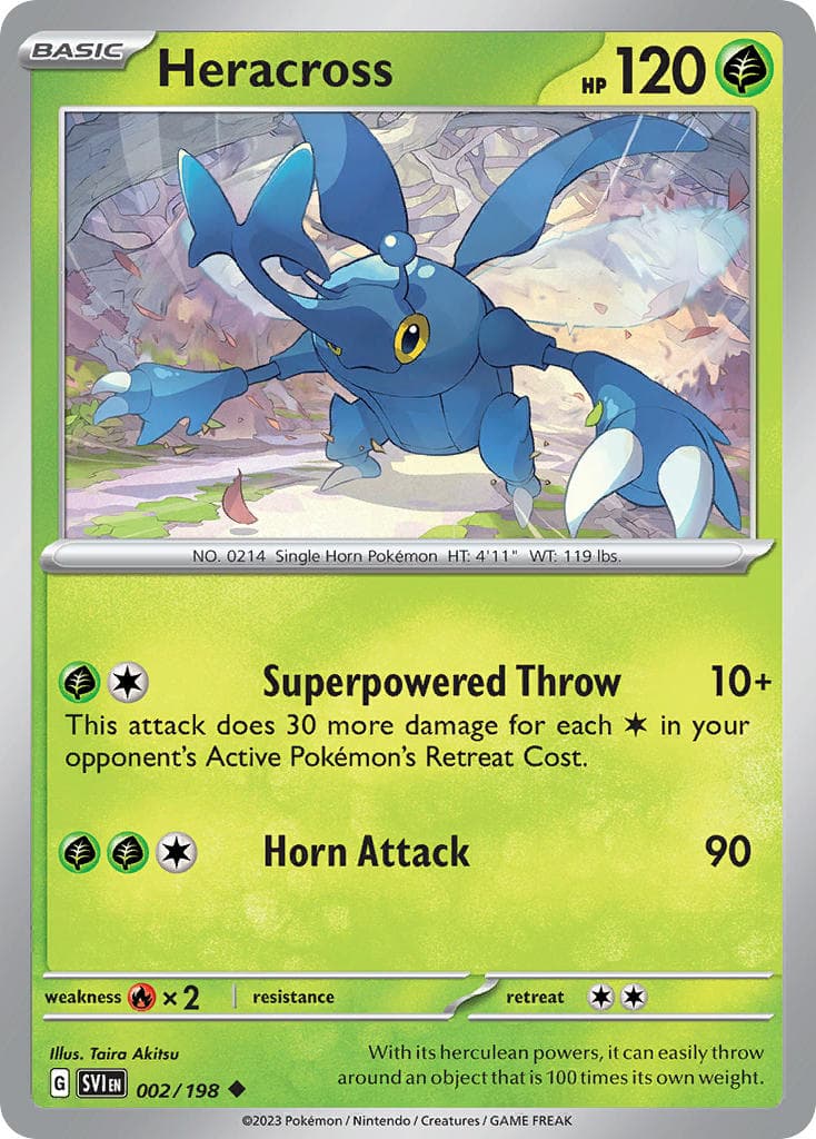 Heracross (SVI #002) Pokemon Card