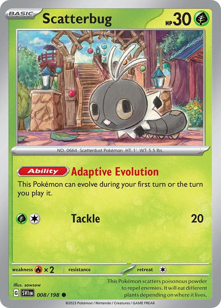 Scatterbug (SVI #008) Pokemon Card