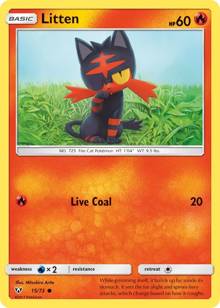 Litten (SLG #15) Pokemon Card