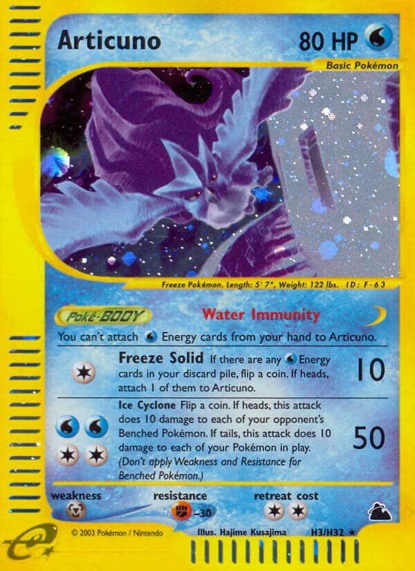 Articuno (#H3) Pokemon Card