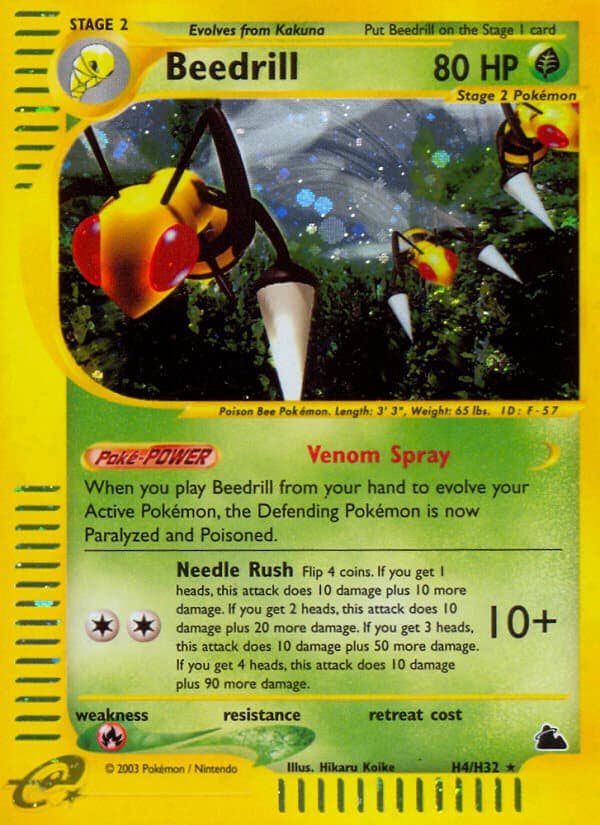 Beedrill (#H4) Pokemon Card