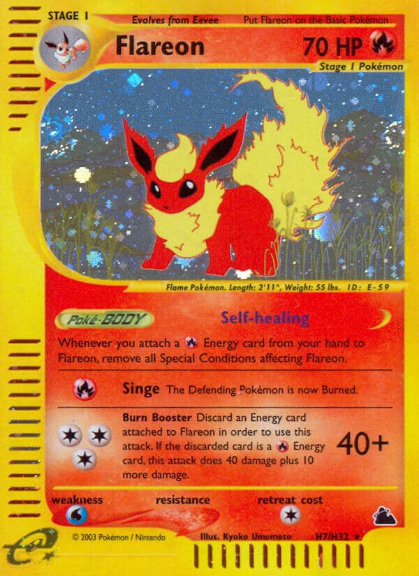 Flareon (#H7) Pokemon Card
