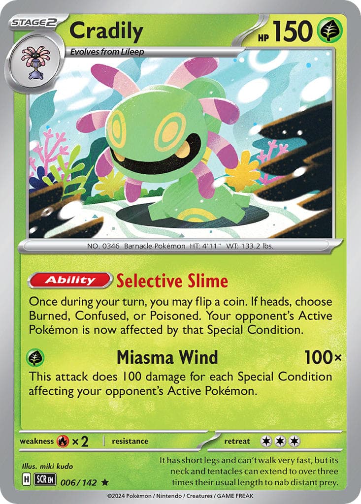 Cradily (SCR #006) Pokemon Card