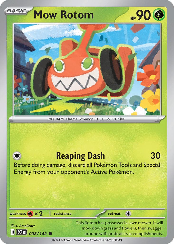 Mow Rotom (SCR #008) Pokemon Card