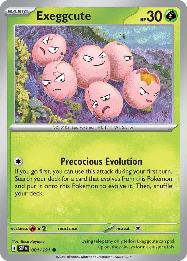 Exeggcute (SSP #001) Pokemon Card