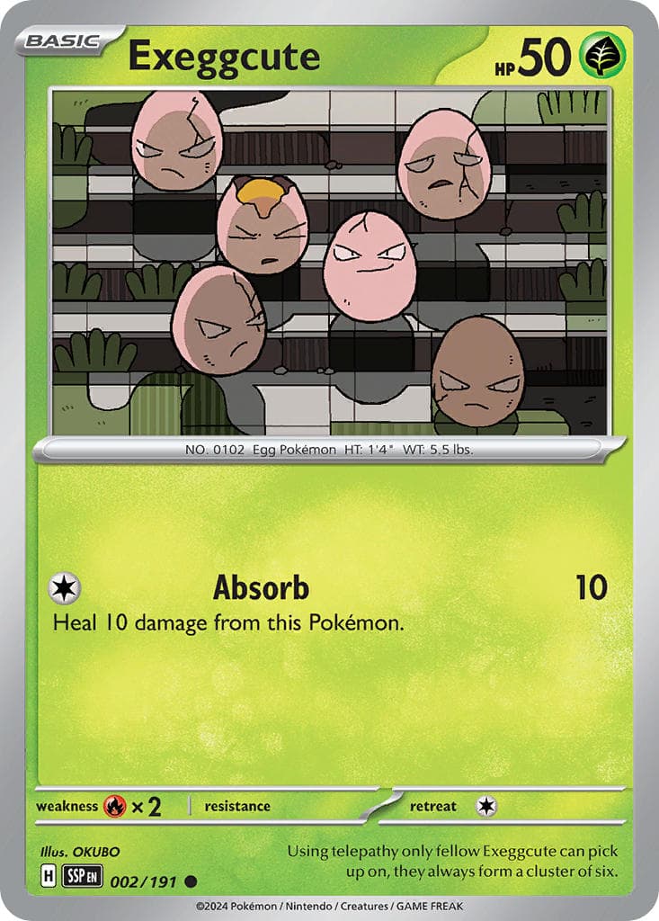 Exeggcute (SSP #002) Pokemon Card